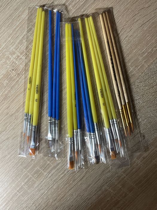 Кисточки для рисования ( комплект 3 штуки )