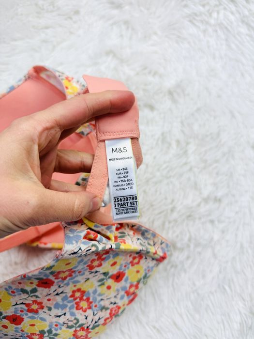 Biustonosz usztywniany 75F wielokolorowy Marks&Spencer