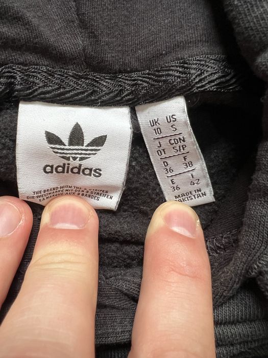 ADIDAS (S) Essential Hoodie Fleece женское худи на флисе оригинал черн