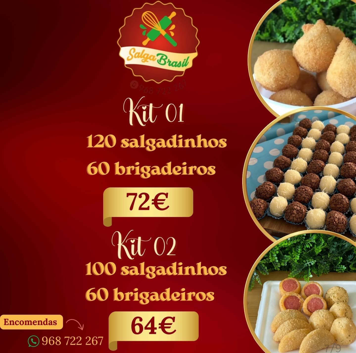 Kit Festa Salgadinhos doces e Bolo
