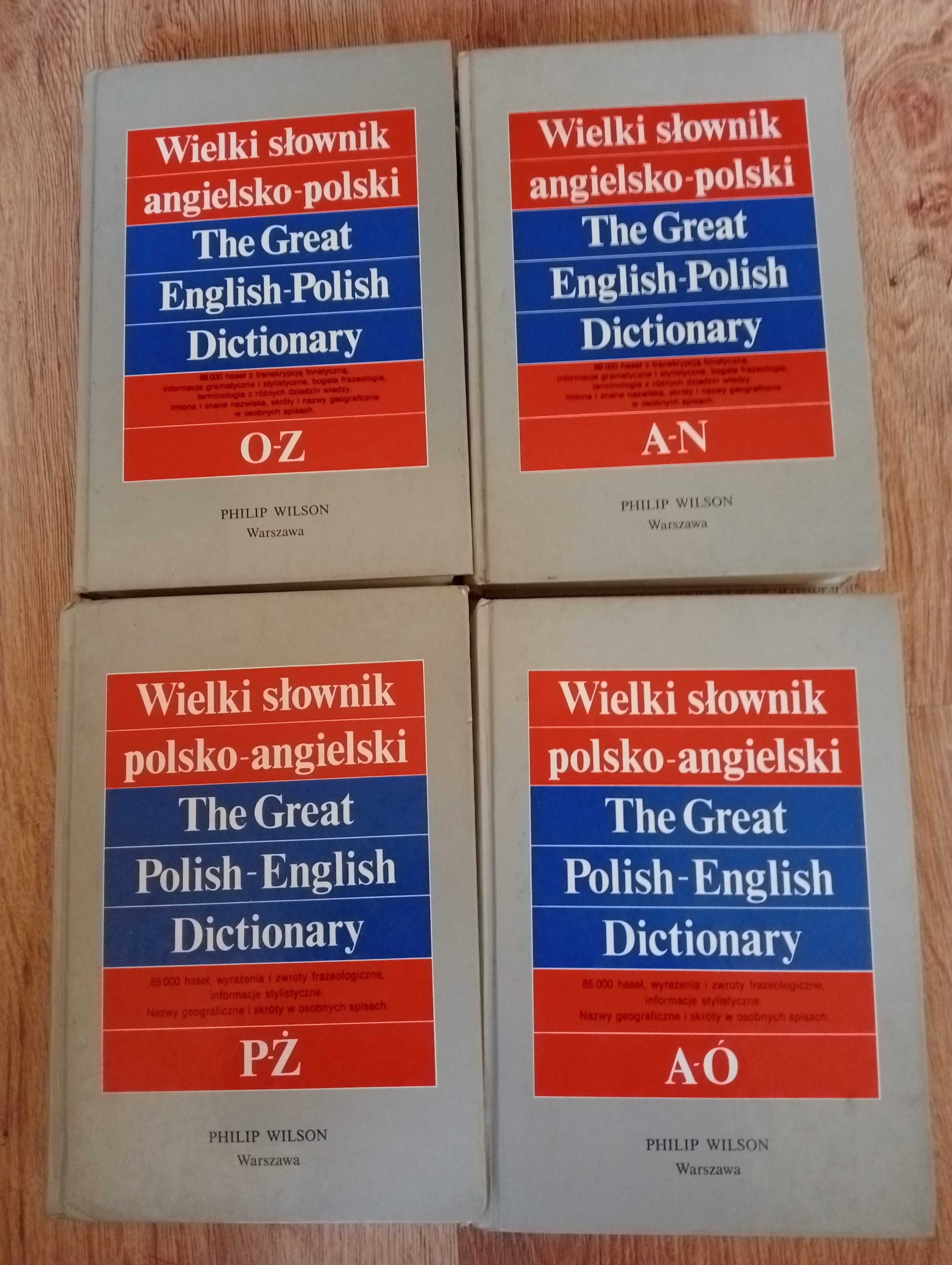 Wielki Słownik Polsko-Angielski-4 Tomy