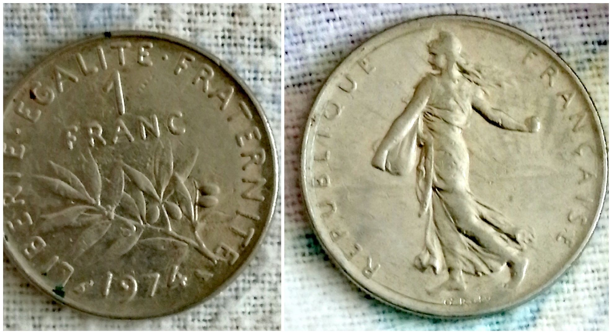 Moedas portuguesas e francesaa