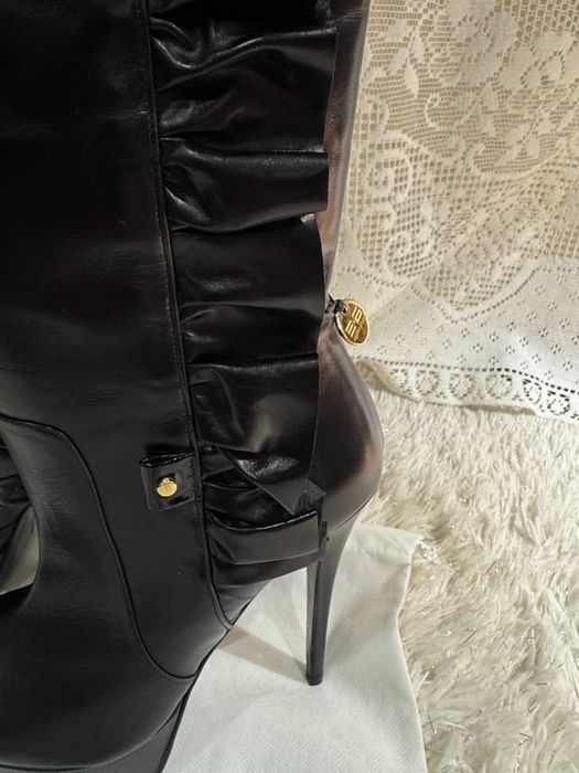 Botas de luxo em pele genuína Tamanho 37