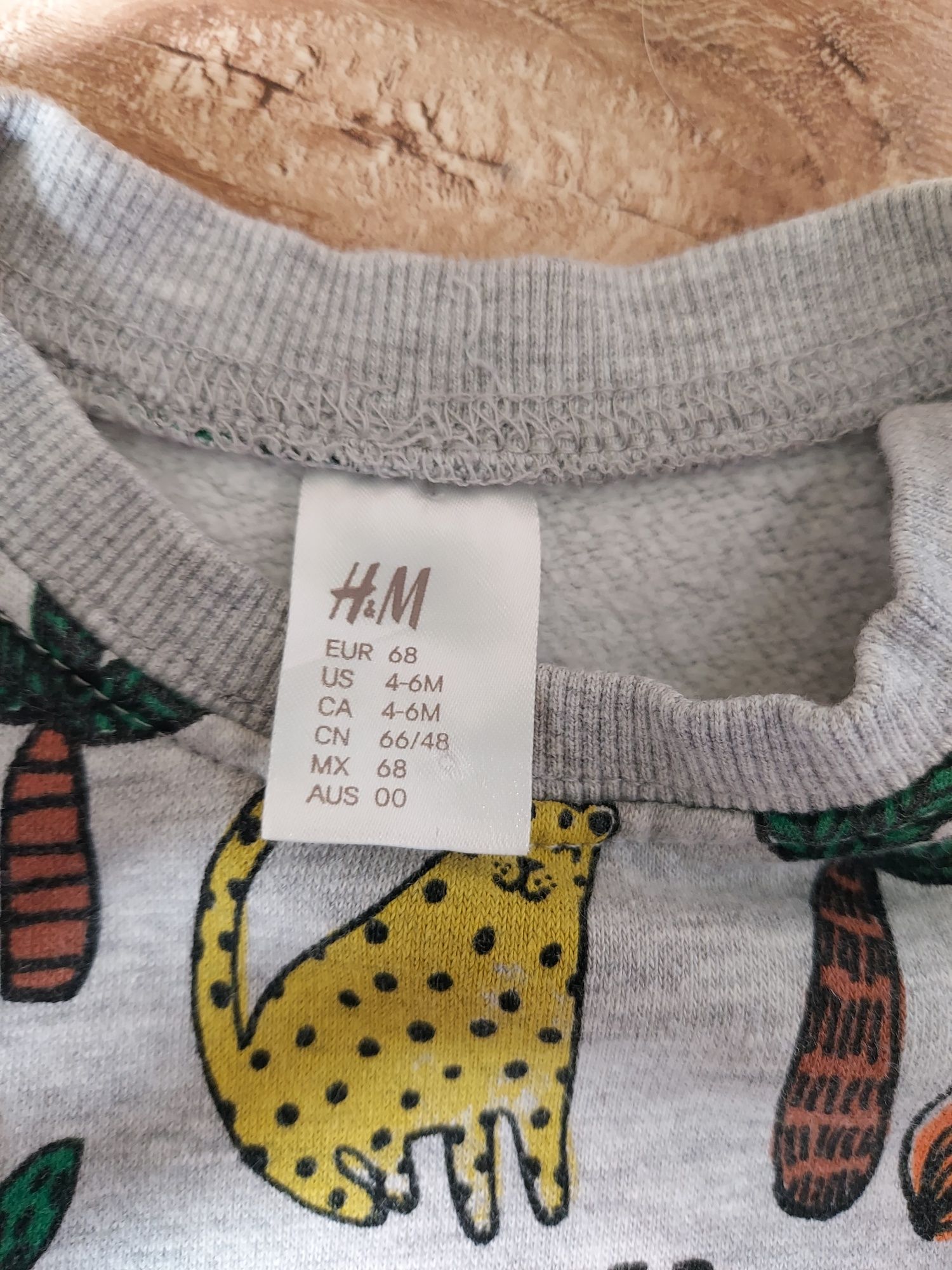 Sweterek długi rękaw H&M rozmiar 68