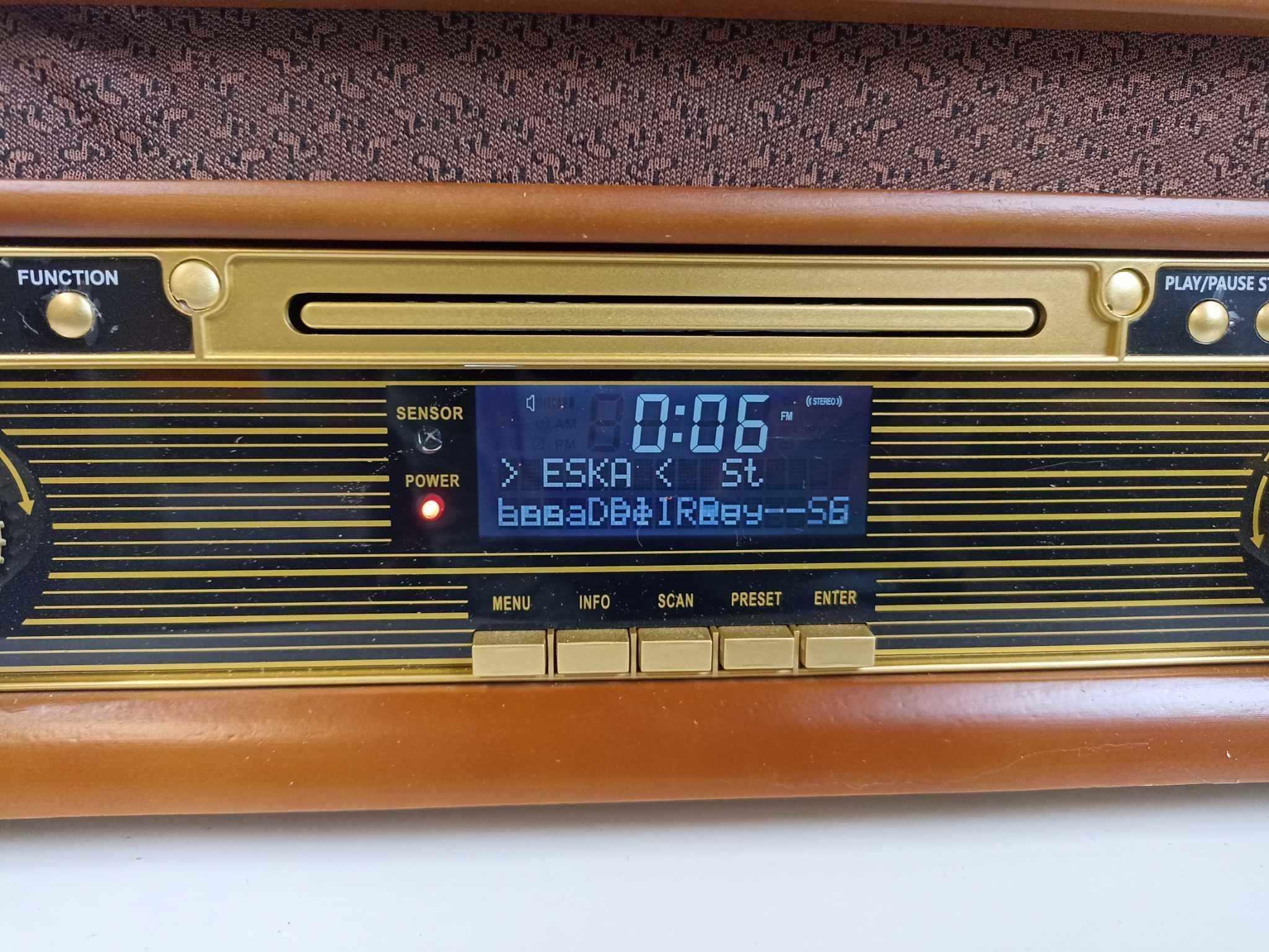 Gramofon Denver Mrd-51 Miniwieża Z Fm / Dąb