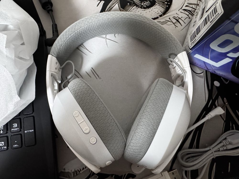 Наушники Attack Shark L90 White Bluetooth/Блютуз 2.4g