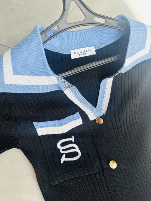 Сукня Sandro Paris чорна нова з комірцем , довга сукня