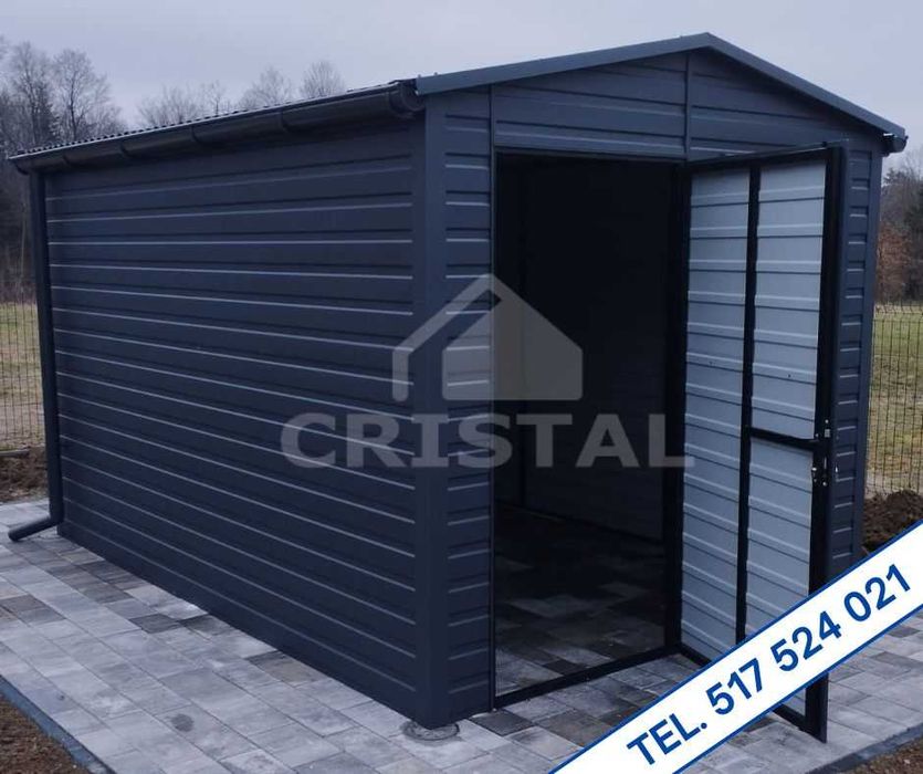 Domek ogrodowy / składzik narzędziowy blaszany - 100% PROFIL ZAMKNIĘTY