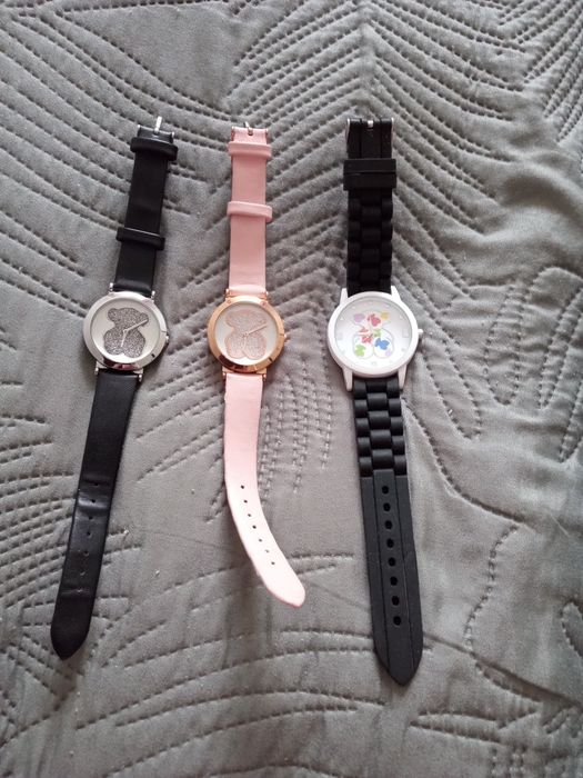 3 zegarki damskie