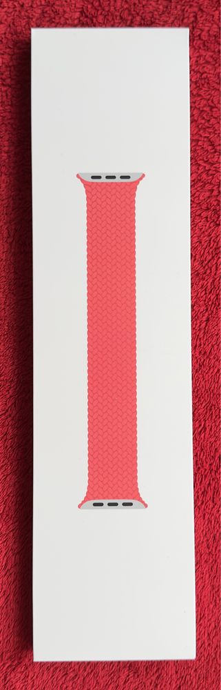 Pasek APPLE WATCH 45 oryginał/oryginalny SOLO LOOP czerwony