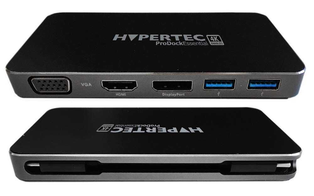 Hypertec HUB stacja USB-C 4K HDMI VGA DisplayPort + Zasilacz 60W