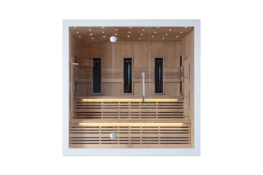 PROMOCJA! Sauna Infrared - INFRAPLUS™ 212 Valero Duo Biały Cedr