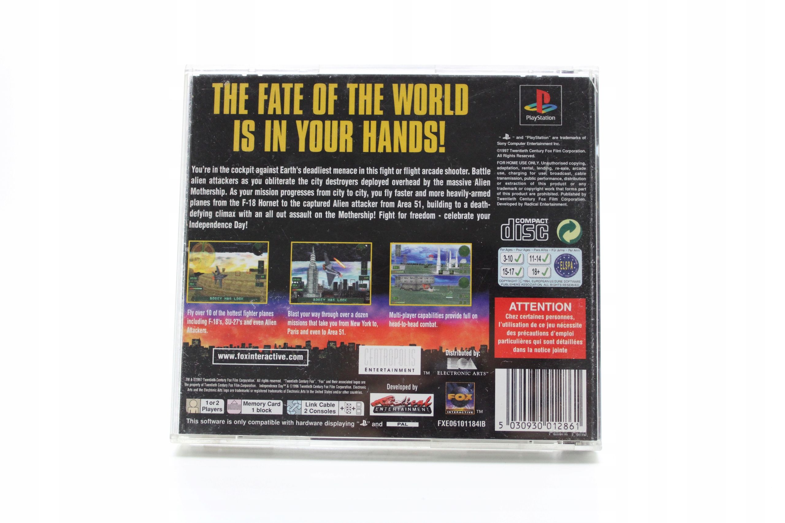 Independence Day The Game Ps1 Psx Dzień Niepodległości Playstation