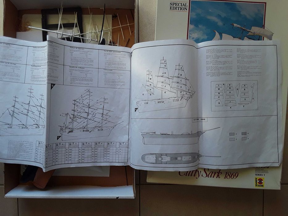 Veleiro de montar Cutty Sark 1869 da Airfix