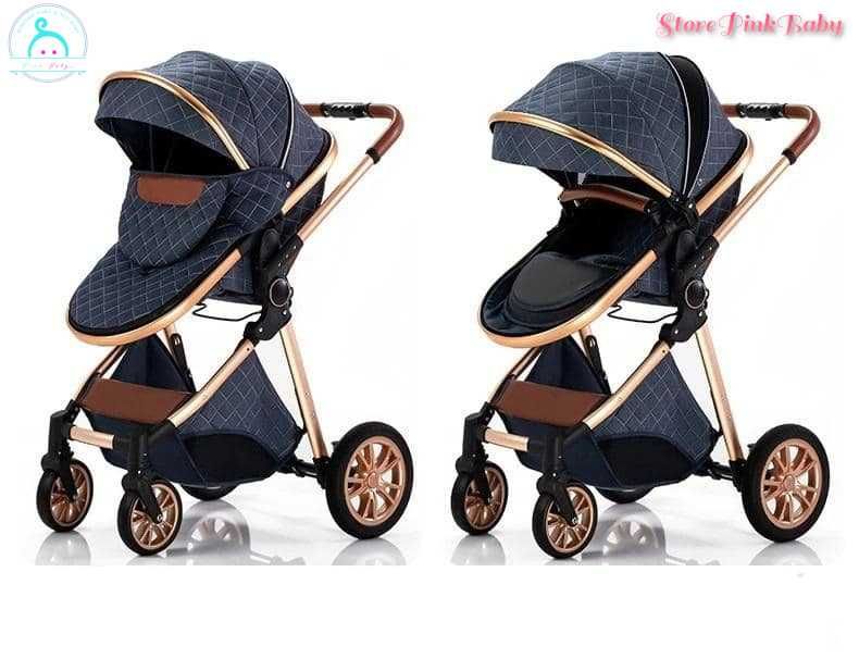 Carrinho de bebé 3 em 1 PinkBaby - LUXUS MAGIC