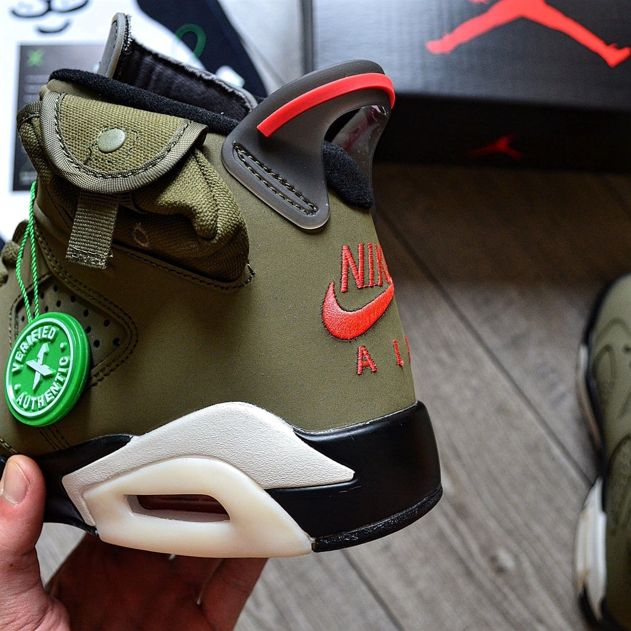 Travis Scott x Air Jordan 6 Retro GS 'Olive'