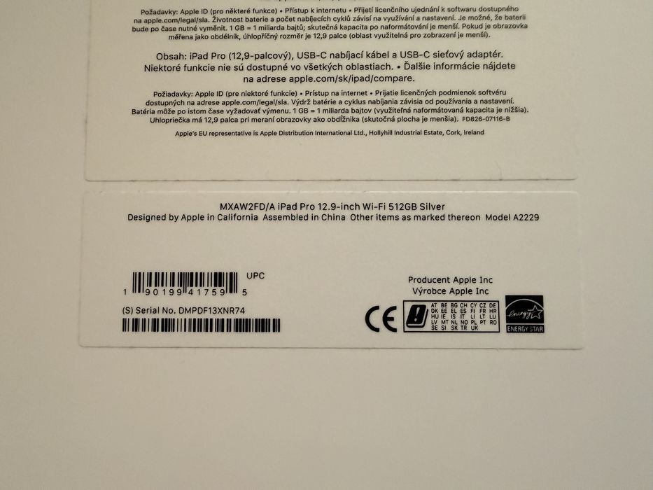 Apple iPad Pro 12,9” 4th gen. Wi-Fi 512GB + magic keyboard + Pencil 2