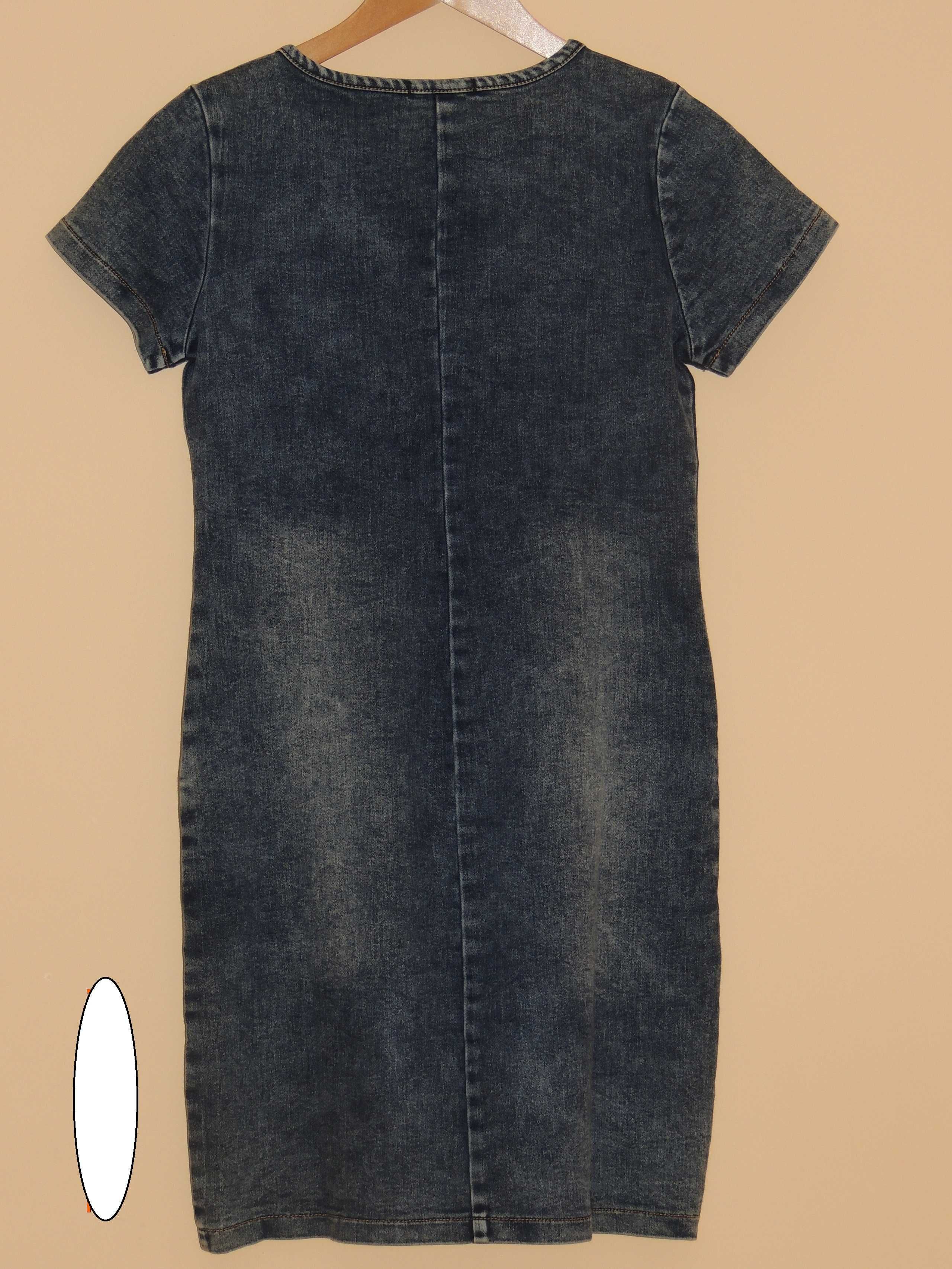 Sukienka tunika jeansowa (rozmiar M) - stan BDB