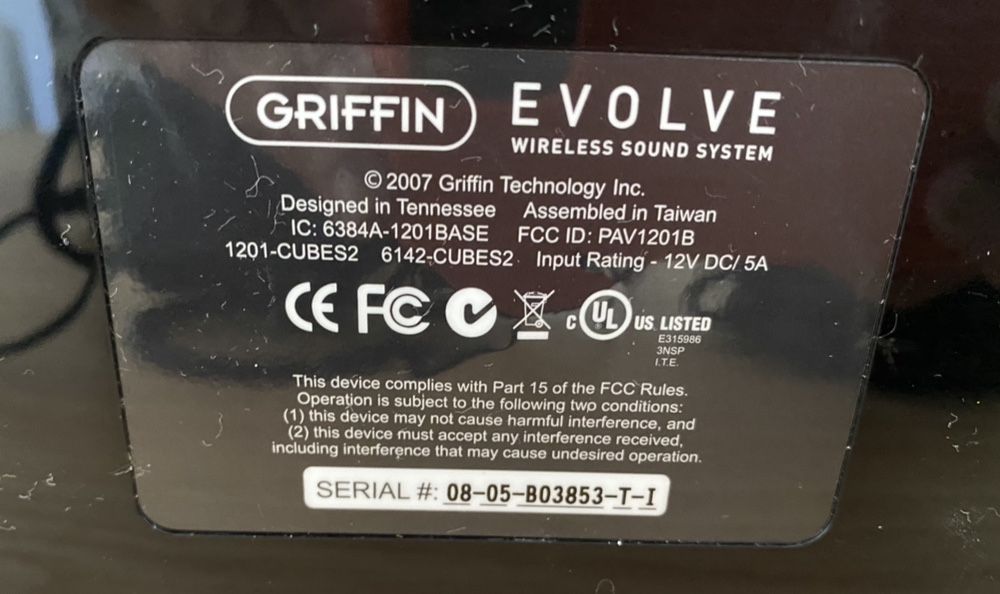 Griffin Evolve wireless sound system