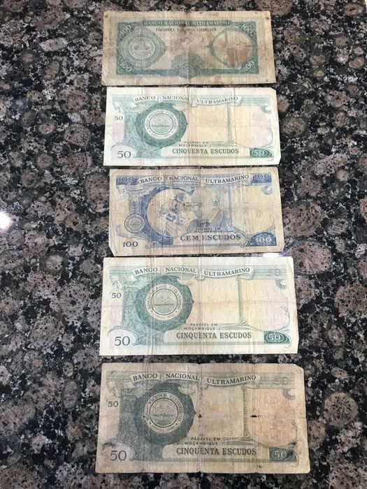 Notas de Moçambique varias Coleçao
