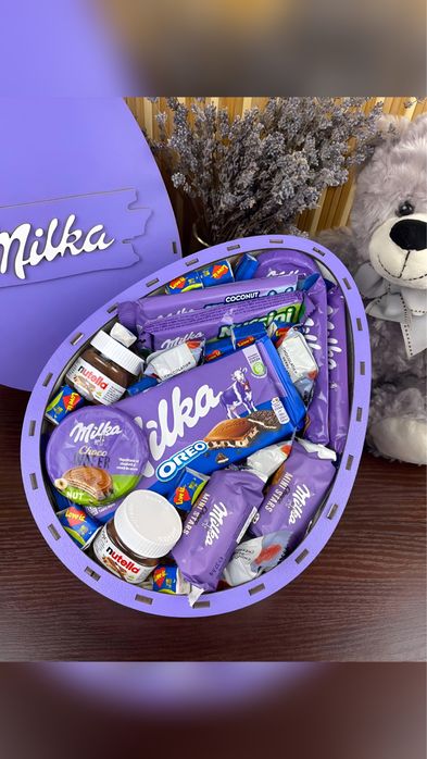 Солодкі Подарункові бокси- Kinder, Milka, Nutella, Raffaello