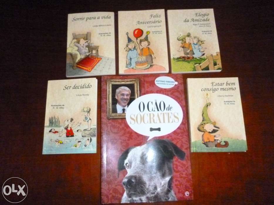 Livros de bolso – 5 volumes + “o cão de Sócrates”