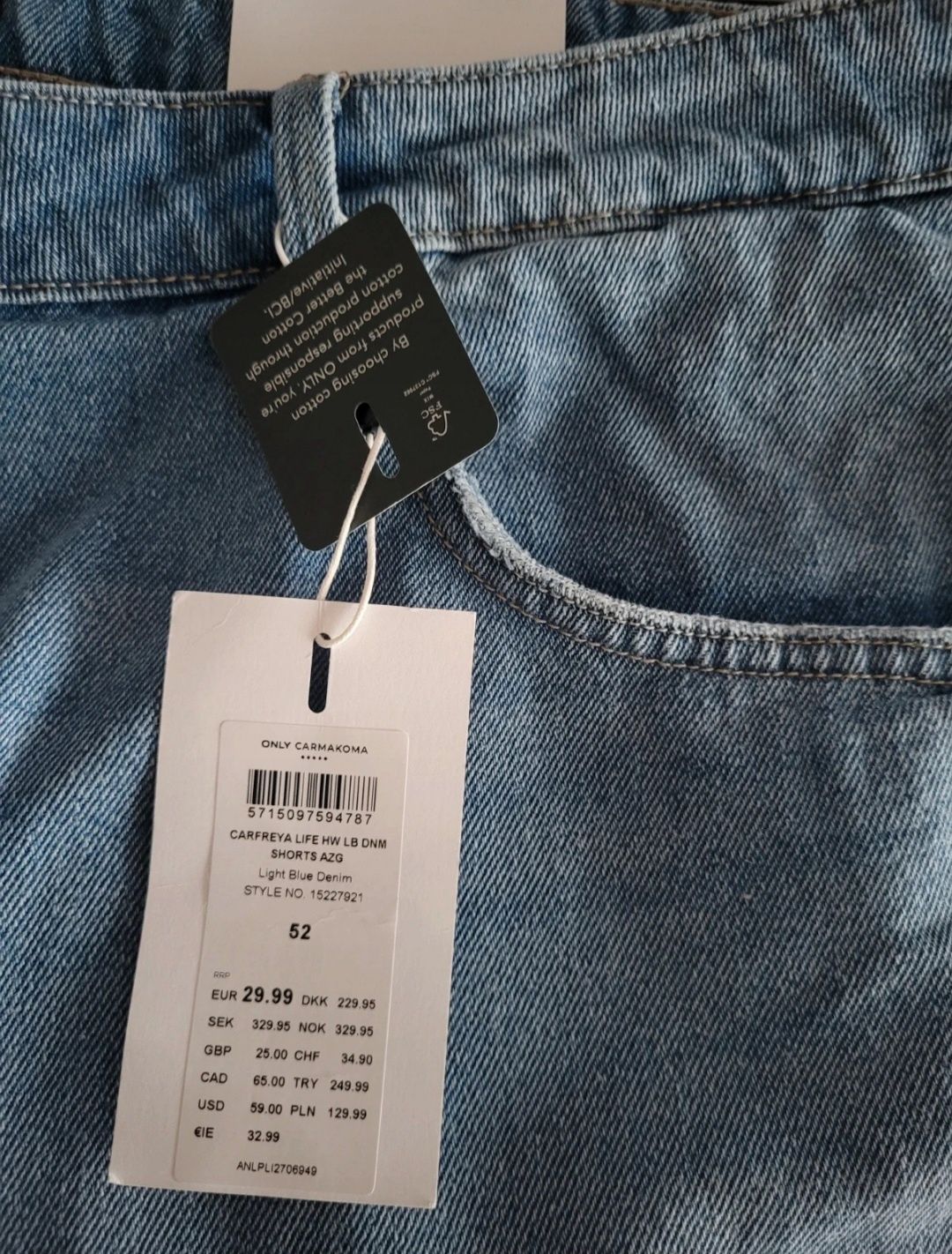 Spodenki jeansowe szorty plus size xxxxl 48 50