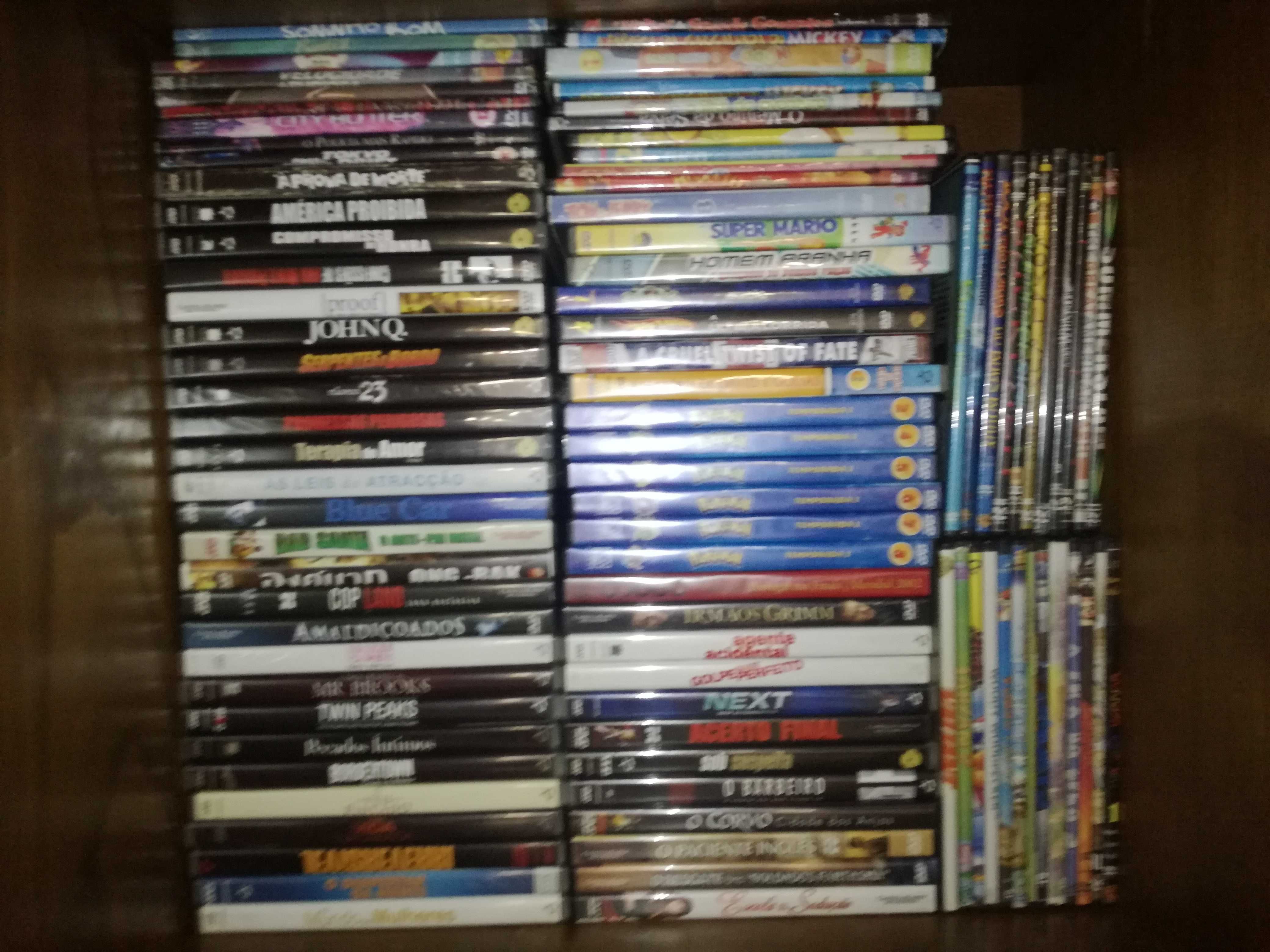 108 DVDs, Pokemon,SuperMario, SpiderMan, Kung fu Panda, WWE filmes etc