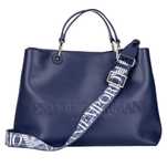 EMPORIO ARMANI luksusowa torebka SHOPPER bag NAVY