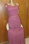 Vestido de Cerimonia Rosa Velho com Pérolas e Lantejoulas (sem uso)