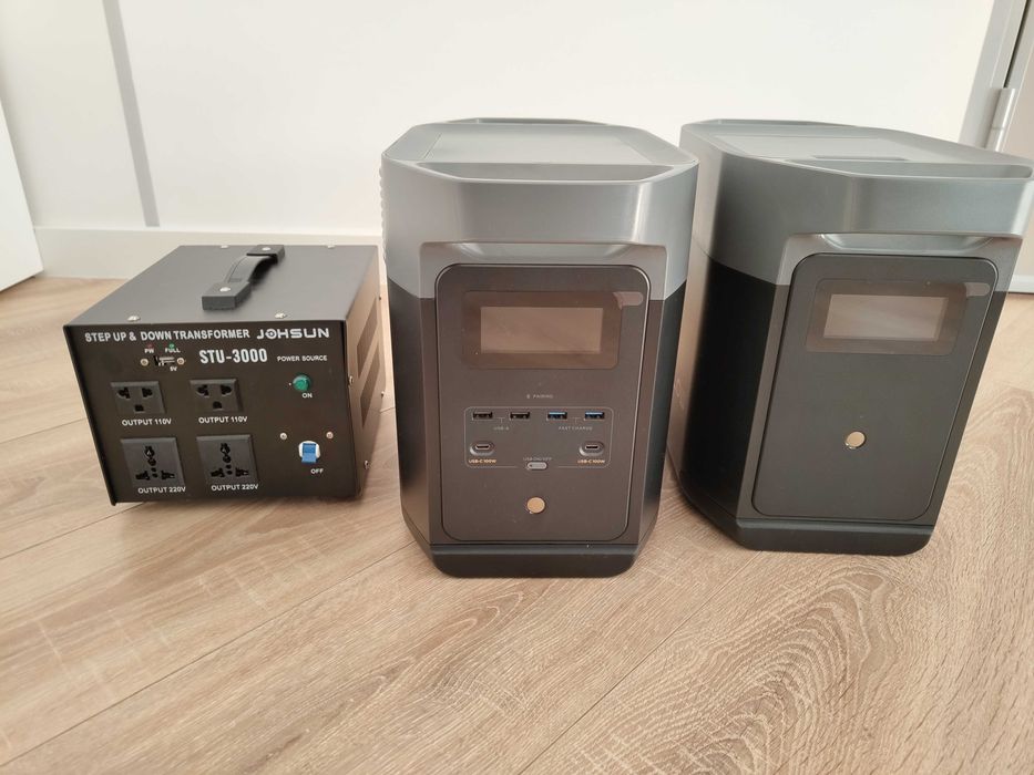 Ecoflow delta 2 USA + delta 2 extra battery 1000w + трансформатор