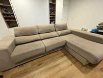 Sofa de 3 lugares com chaise longue / melhor oferta