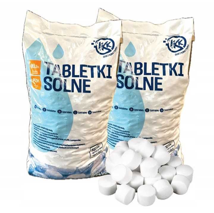 Tabletki solne do systemów zmiękczania do uzdatniania wody worek 25kg