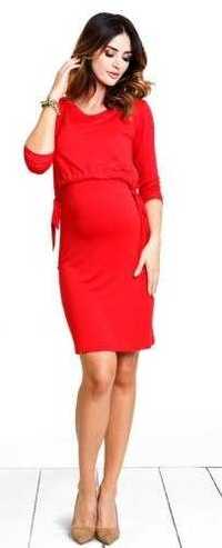 Komplet bluzka i sukienka ciążowa karmienia Happymum XL święta
