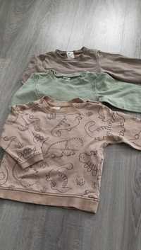 Komplet Zestaw Bluza H&M Dino 80