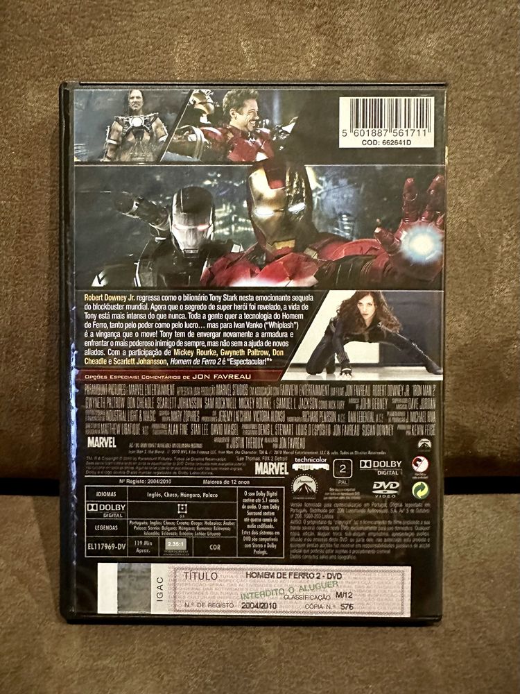 DVD “Homem de Ferro 2”