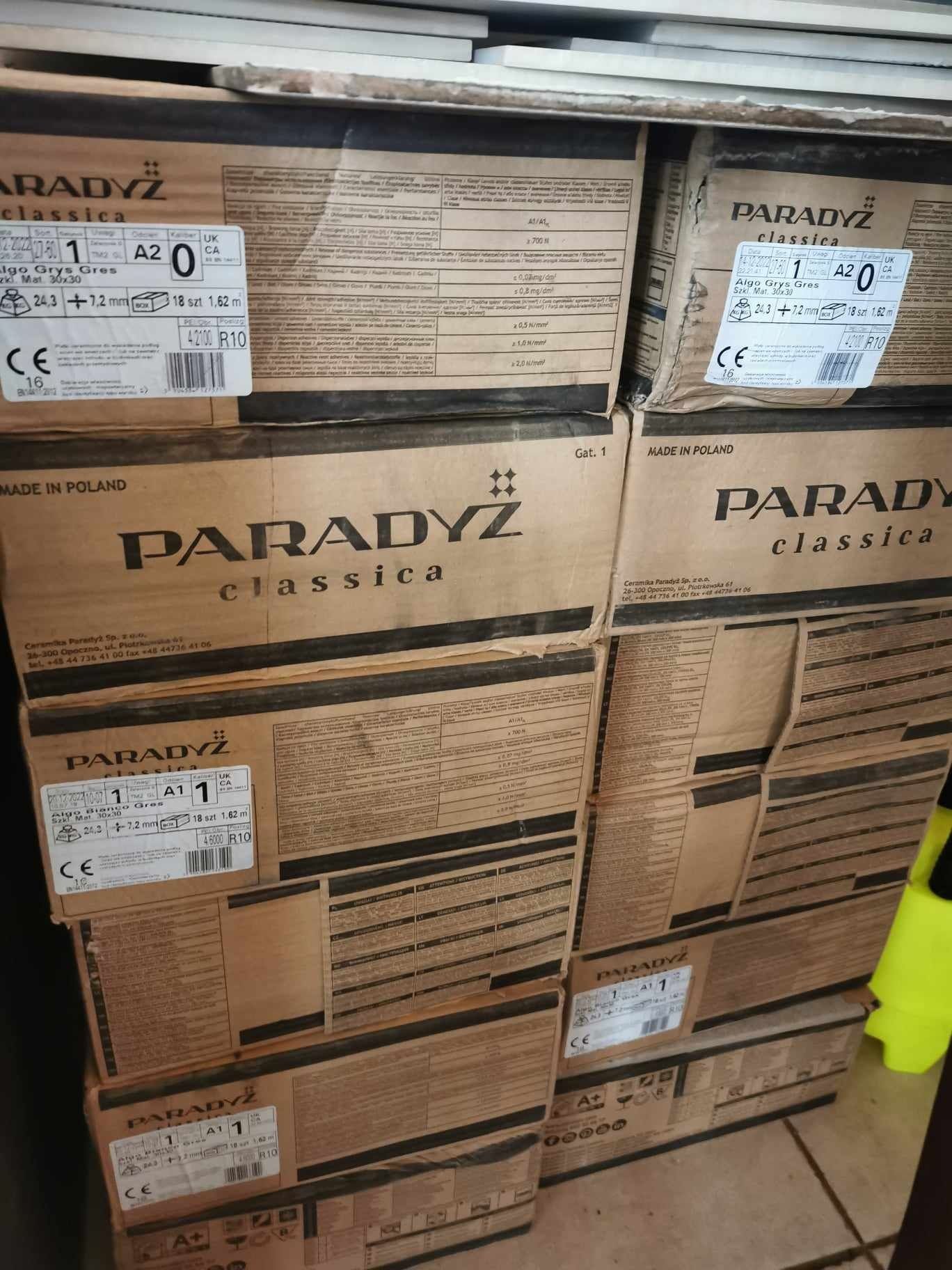 Paradyz Classic ALGO BIANCO/algo grys GRES MAT 30X30