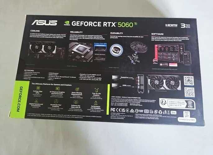 GeForce RTX 5060 Ti Dual OC Edition 8GB