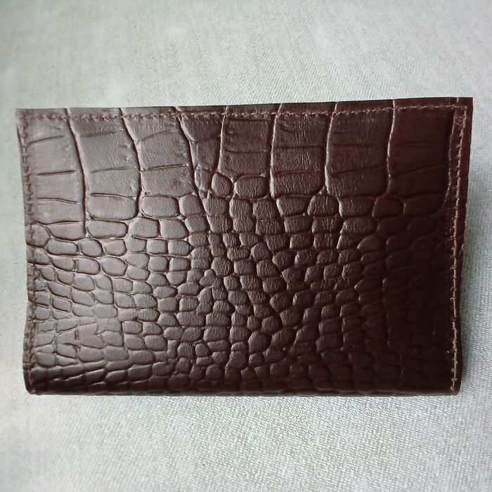 Кожаная обложка, под крокодила, для паспорта Украины и загранки.