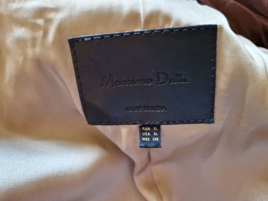 Massimo dutti кожаный тренч плащ