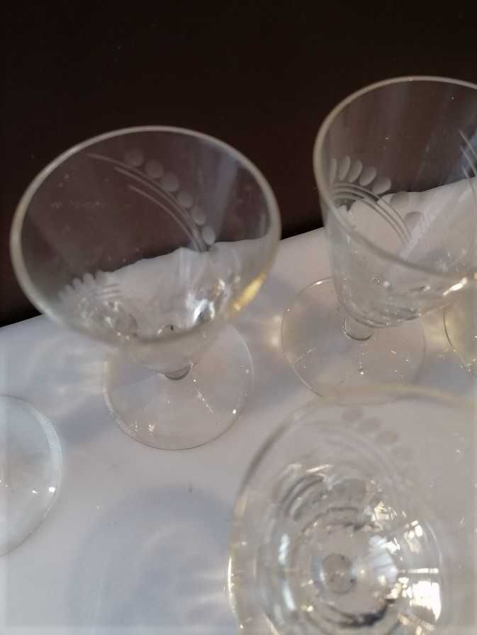 Cálices de vinho do Porto, meio cristal