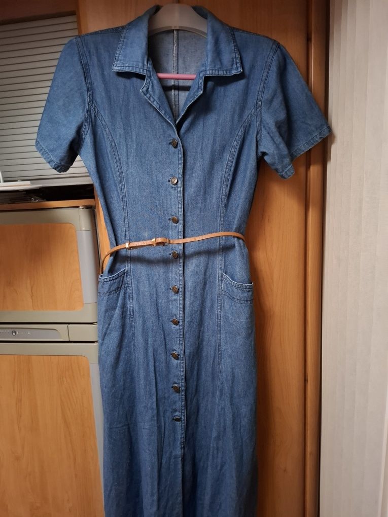 Vestido comprido camiseiro ganga