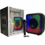GŁOŚNIK Bluetooth AUX USB SD Radio Przenośny LED RGB Mikrofon Karaoke