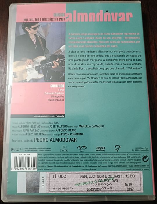 DVD "Pepi, Luci, Bom y Otras Chicas del Monton" de Pedro Almodovar