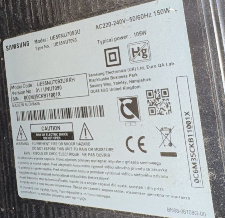 Telewizor 55 cali samsung ue55nu7093u