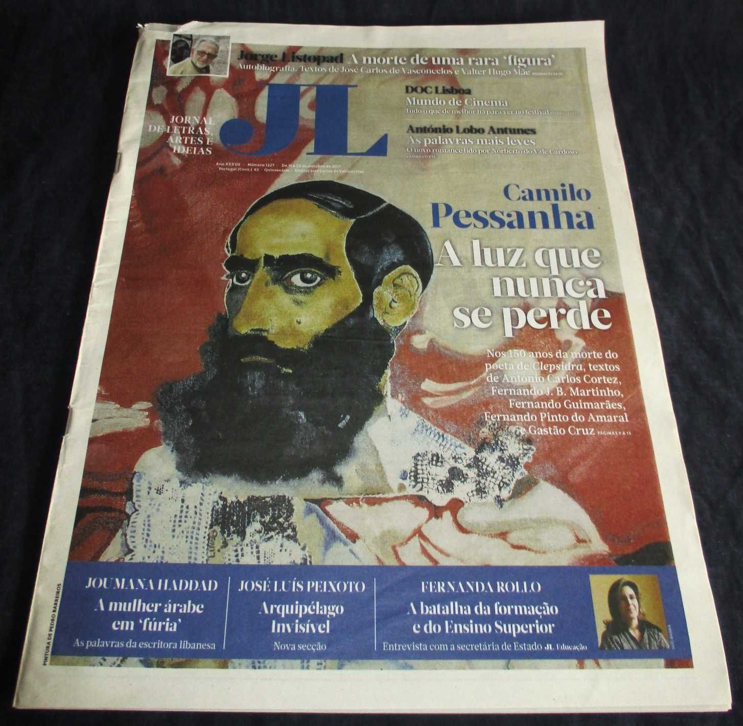 Jornal de Letras Artes e Ideias Camilo Pessanha