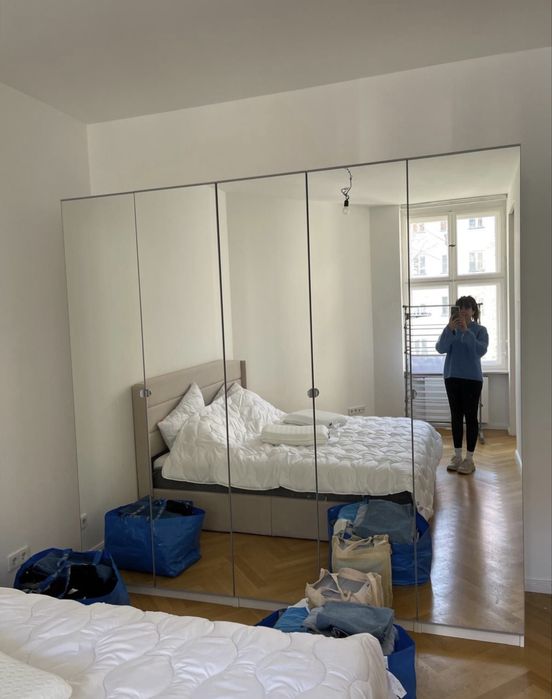 Szafa Ikea PAX z lustrami drzwi uchylne 250x237x58