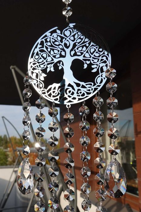 Łapacz Snów Słońca Drzewo Życia Szczęścia Zawieszka do okna GLAMOUR