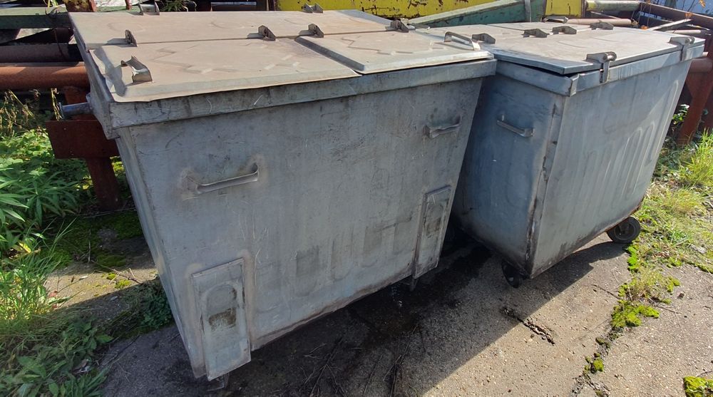 Pojemnik kontener stalowy na śmieci 1100l