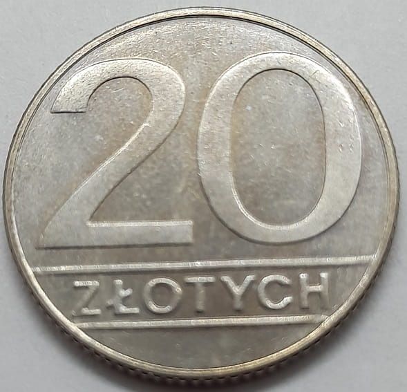 20 złotych rok 1989